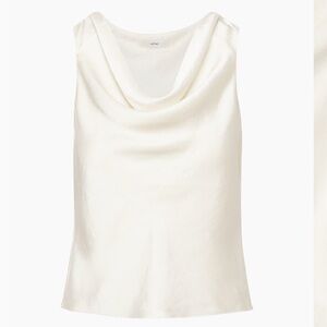 Aritzia Wilfred Moonbeam Satin Blouse